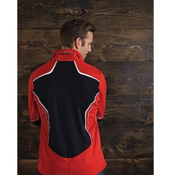 Whiteridge's Reverb Soft Shell Men's Jacket - Red / White - Picture 2 of 2